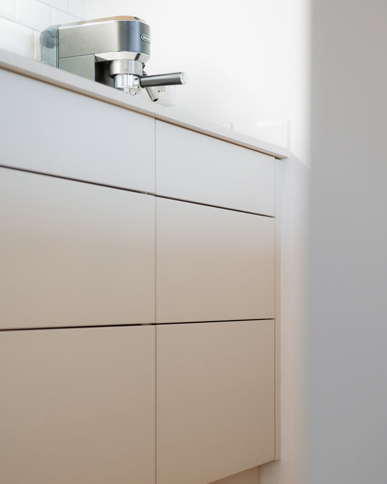 Detailaufnahme einer Küchenfront