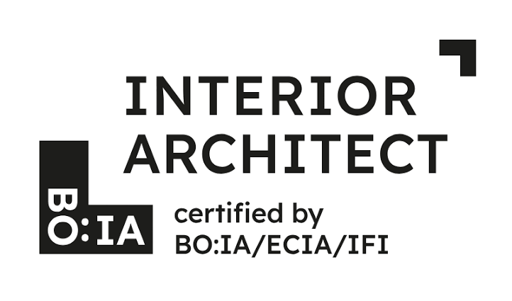 Logo des Interior Architects Zertifikat des Bundes österreichischer Innenarchitekten
